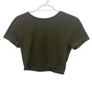 Olive Green Women's Crop Top
